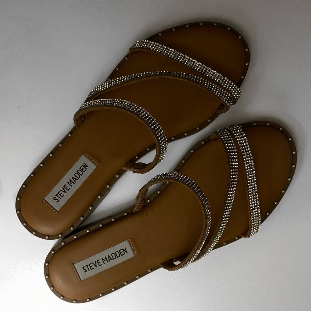 Steve Madden, Size 7, Sparkly Brown Sandal’s
